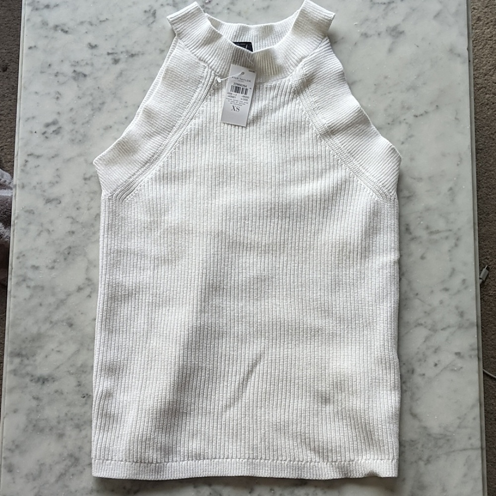 Ann Taylor Factory white Sweater NWT sixe XS